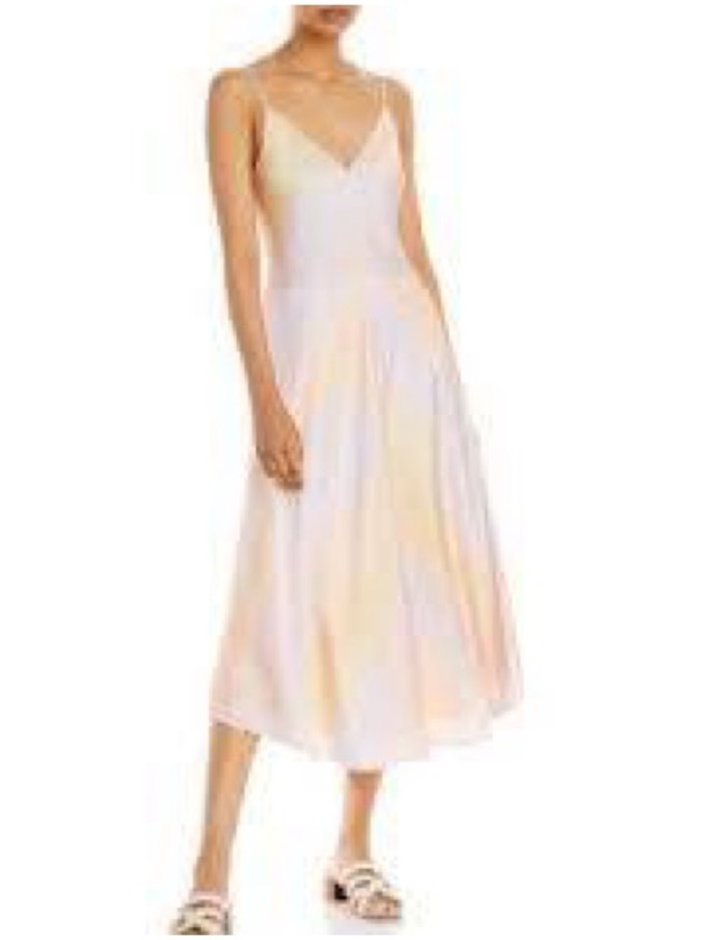 Vince Blush Pink V-Neck Midi Slip Dress